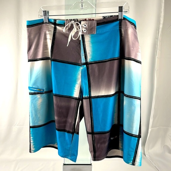 Ron Jon Surf Shop Board Shorts Surfer Swim Trunks Swimsuit Swimwear Mens 38 - Picture 12 of 13